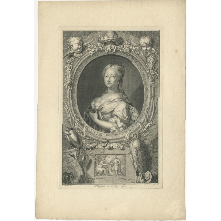 Anna, Kroonprinsesse (..) - Houbraken (1750)