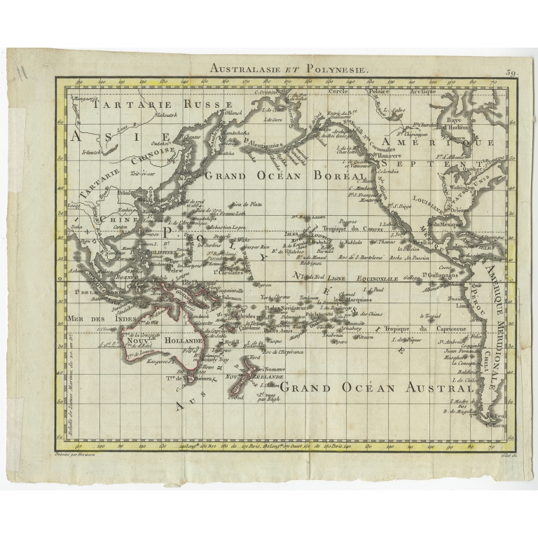 Australasie et Polynesie - Hérisson (1806)