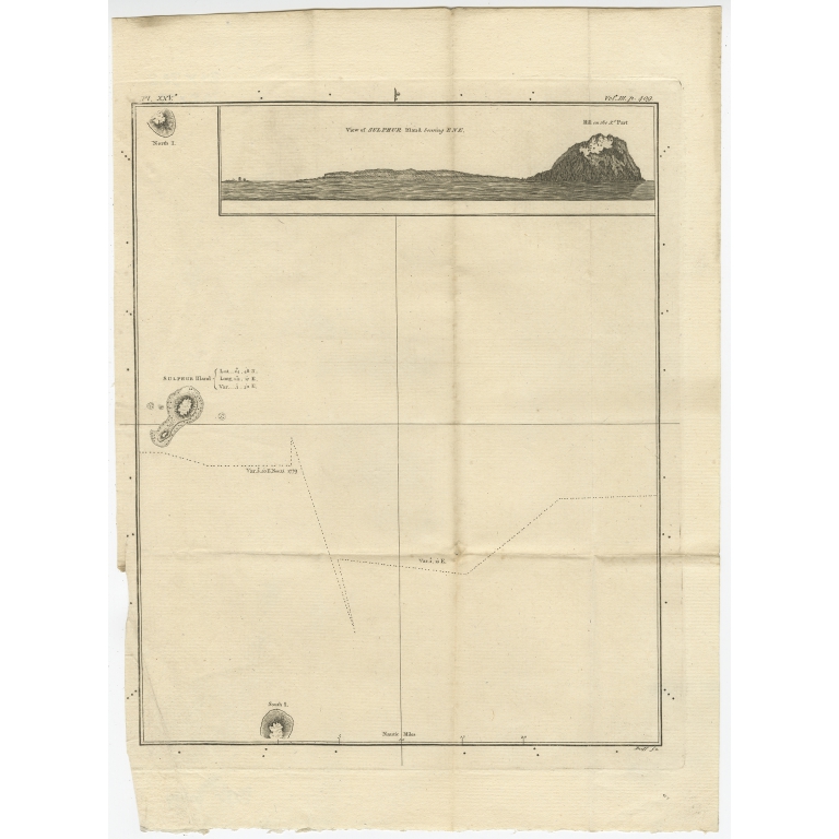 View of Sulphur Island (..) - Cook (c.1781)