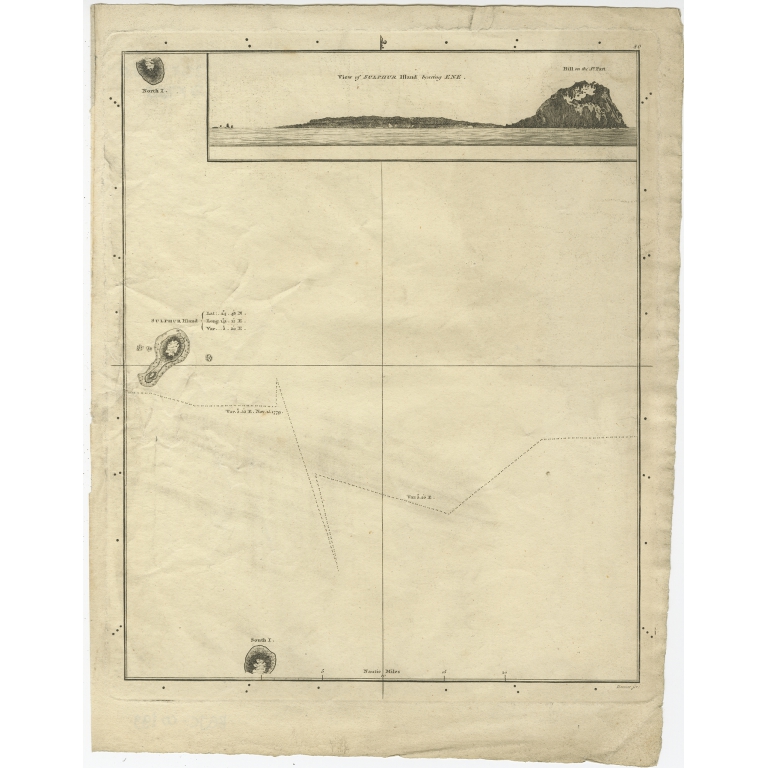 View of Sulphur Island (..) - Cook (1784)
