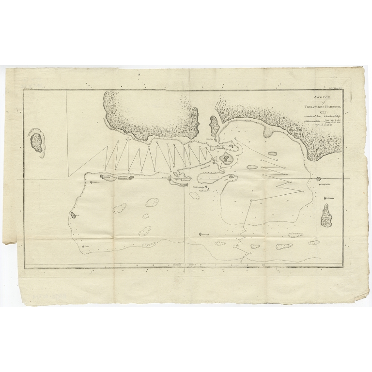 Sketch of Tongataboo Harbour (..) - Cook (c.1783)
