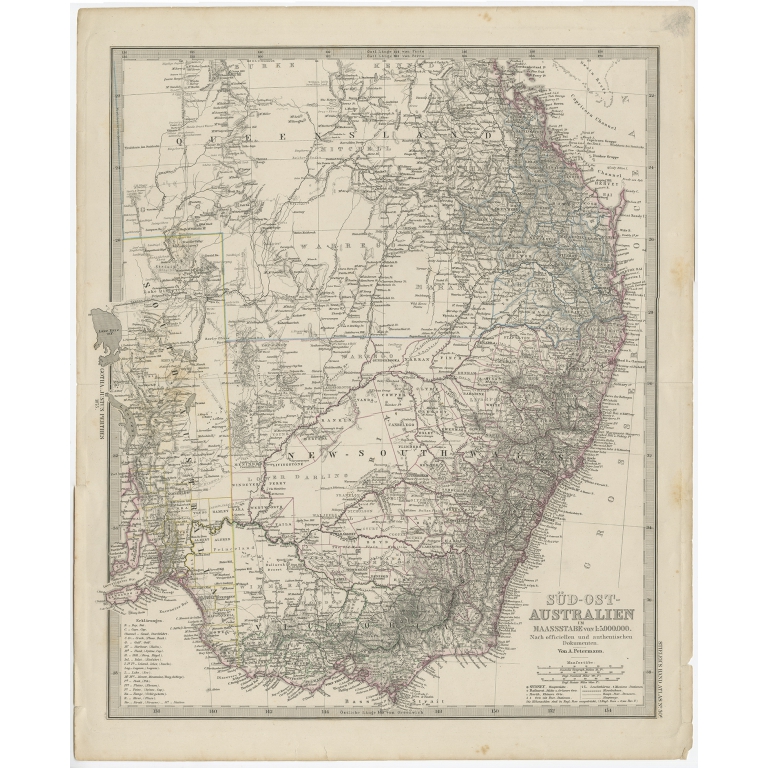 Süd-Ost Australien - Stieler (c.1848)