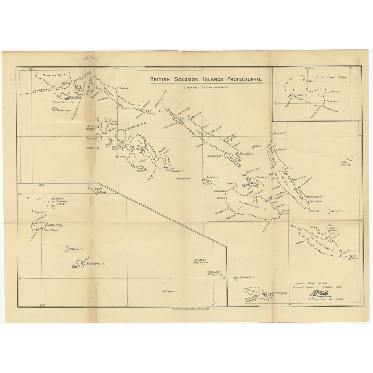 British Solomon Islands Protectorate - Waterlow & Sons (1925)