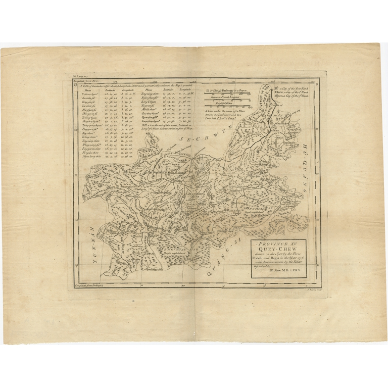 Province XV Quey-Chew (..) - Du Halde (1738)