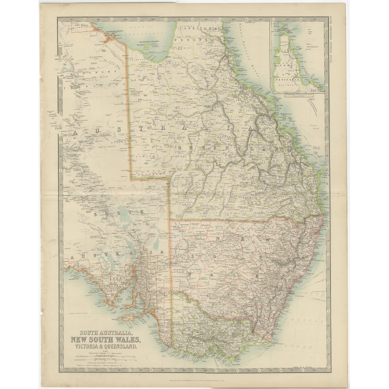 South Australia, New South Wales (..) - Johnston (c.1865)