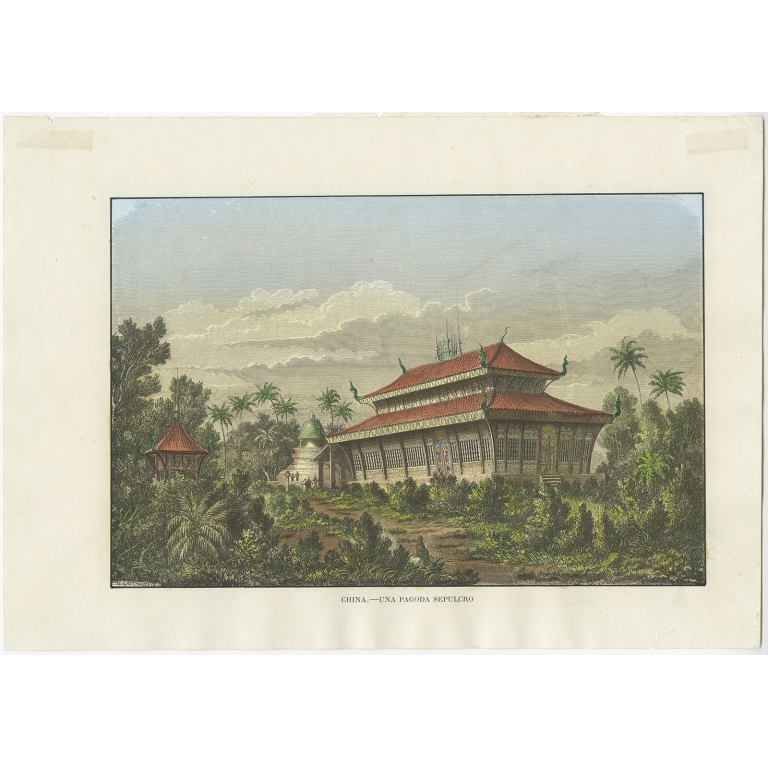 China - Una Pagoda Sepulcro - Anonymous (c.1875)