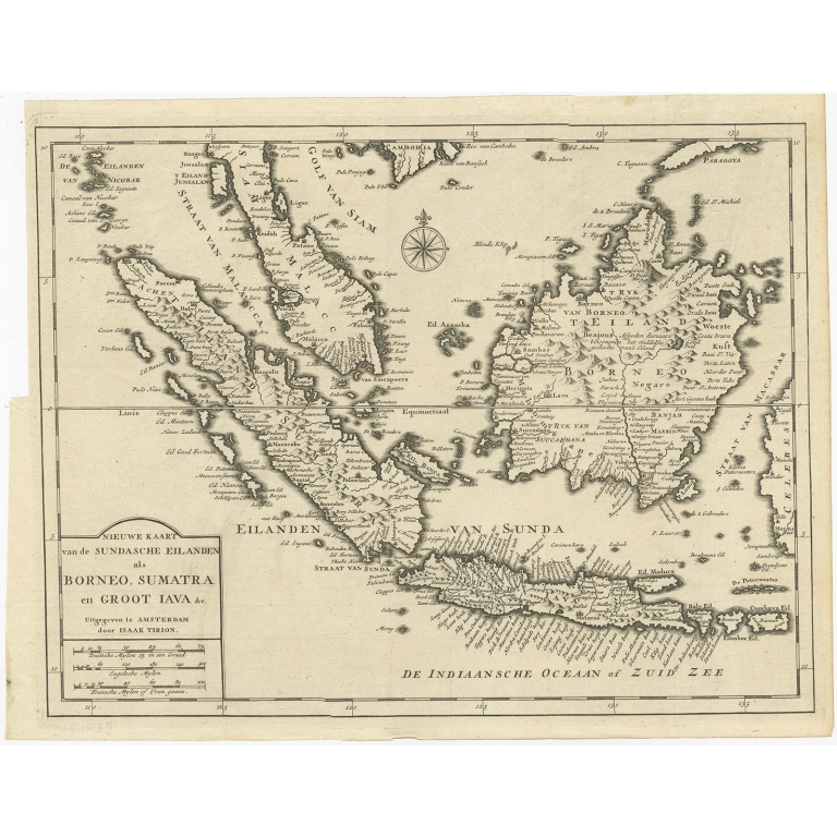 Nieuwe kaart van de Sundasche Eilanden (..) - Tirion (1739)