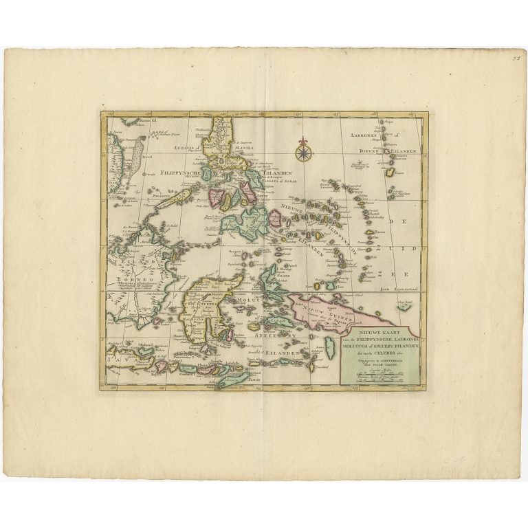 Nieuwe Kaart van de Filippynsche, Ladrones (..) - Tirion (1744)