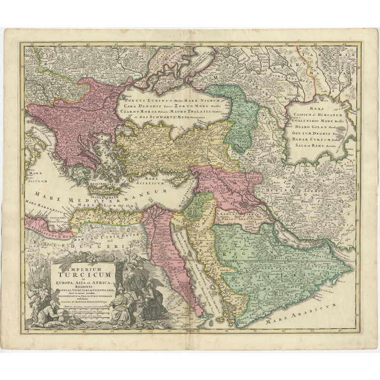 Imperium Turcicum (..) - Homann (c.1720)