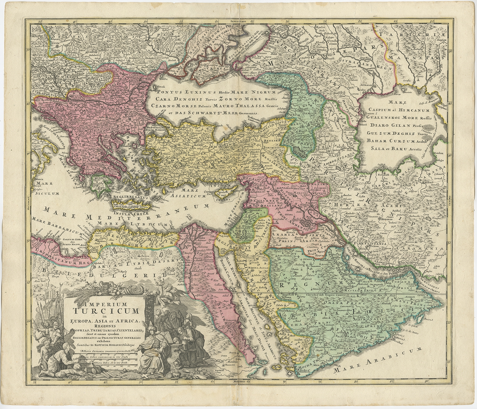 Imperium Turcicum (..) - Homann (c.1720)