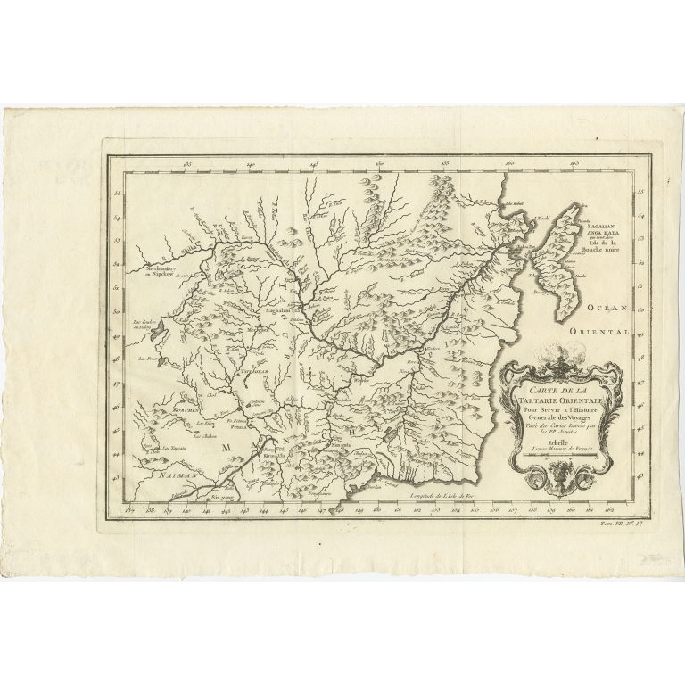 Carte De La Tartarie Orientale (..) - Bellin (1754)