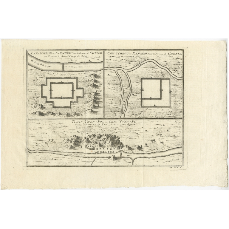 Lan-Tcheou ou Lan-Chew dan la province Chensi (..) - Bellin (1749)
