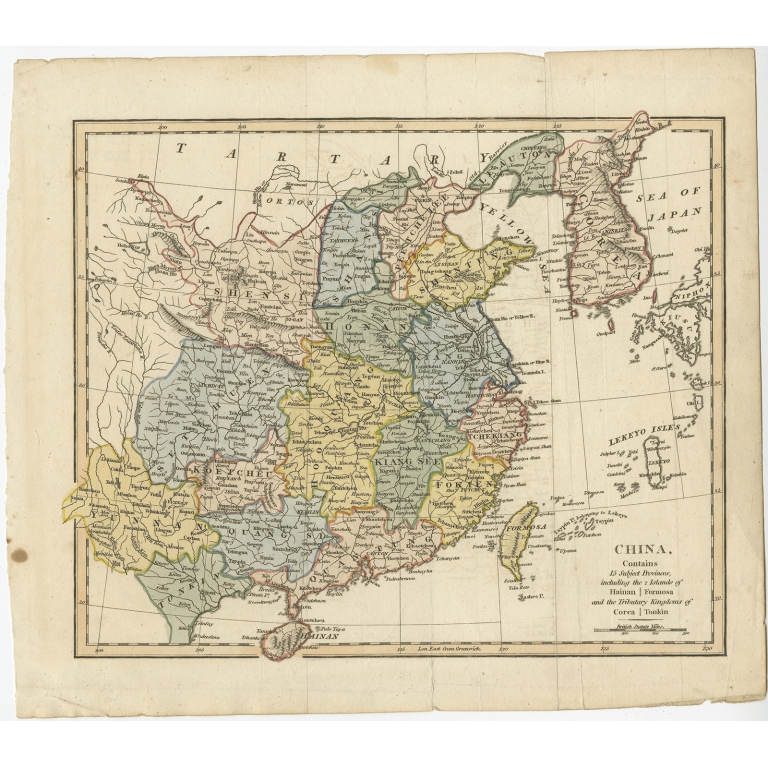 China, contains 15 Subject Provinces (..) - WIlkinson (1803)