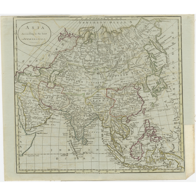 Asia according to the best Authorities - Guthrie (1785)