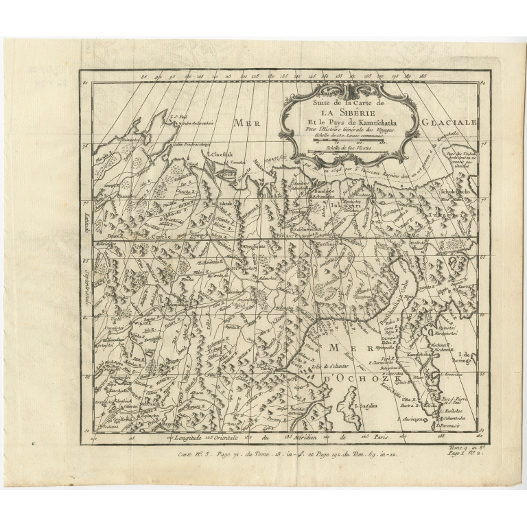 Suite de la Carte de la Sibérie - Bellin (1764)