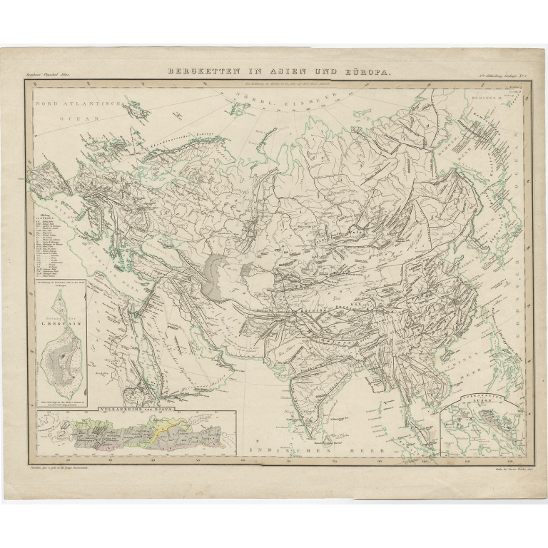 Bergketten in Asien und Eüropa - Berghaus (1849)