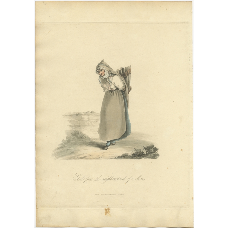 Girl from the neighbourhood of Mons - Ackermann (1817)