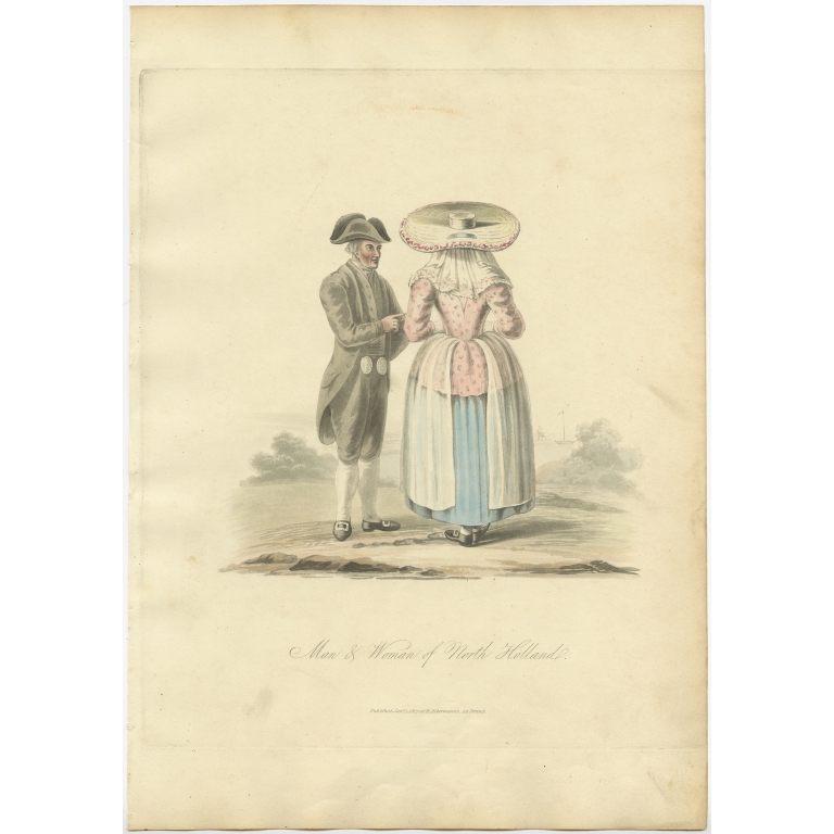 Man & Woman of North Holland - Ackermann (1817)