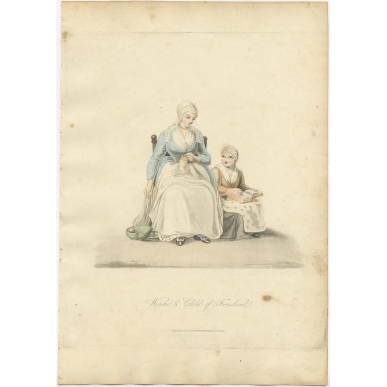 Woman & Child of Friesland - Ackermann (1817)