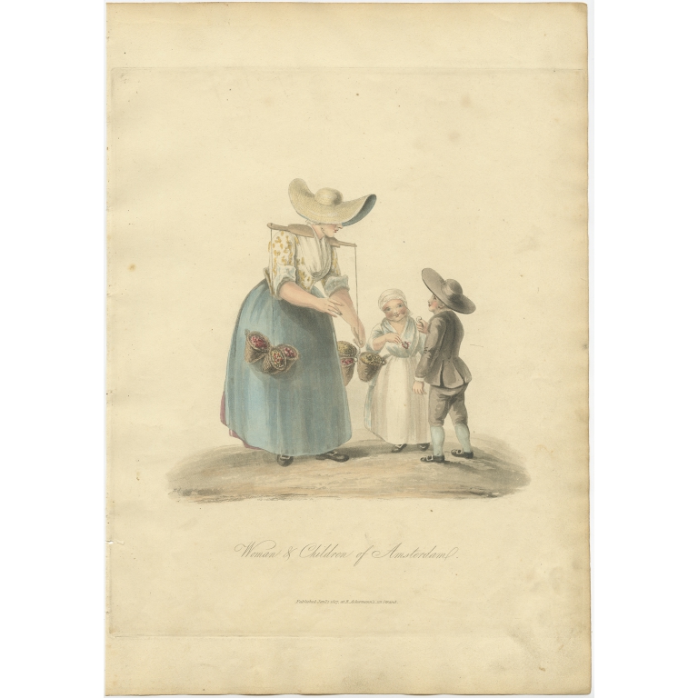 Woman & Children of Amsterdam - Ackermann (1817)
