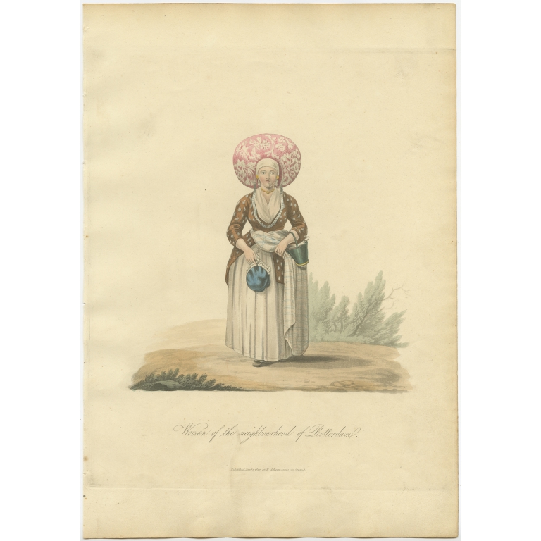 Woman of the neighbourhood of Rotterdam - Ackermann (1817)