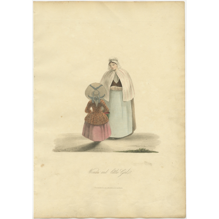 Woman and little Girl - Ackermann (1817)
