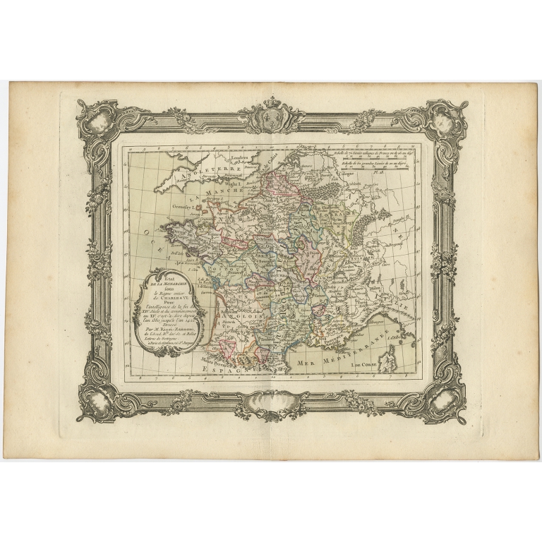 Etat de la Monarchie sous le Règne (..) - Zannoni (1765)