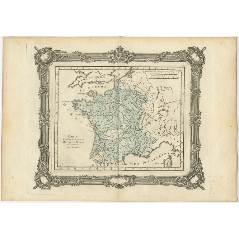 Carte de la réunion des Comtés (..) - Zannoni (1765)