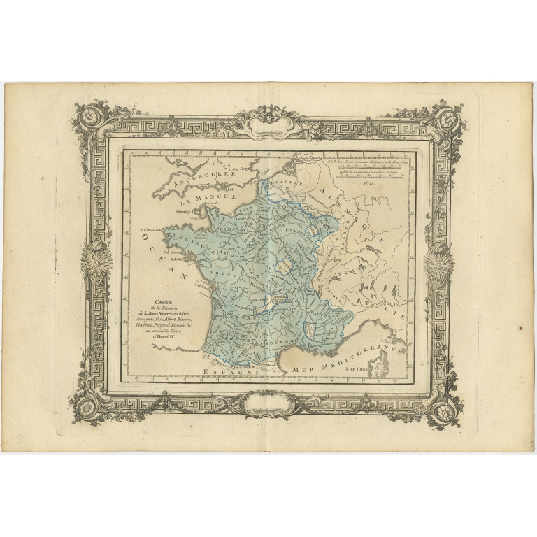 Carte de la réunion de la Basse Navarre (..) - Zannoni (1765)