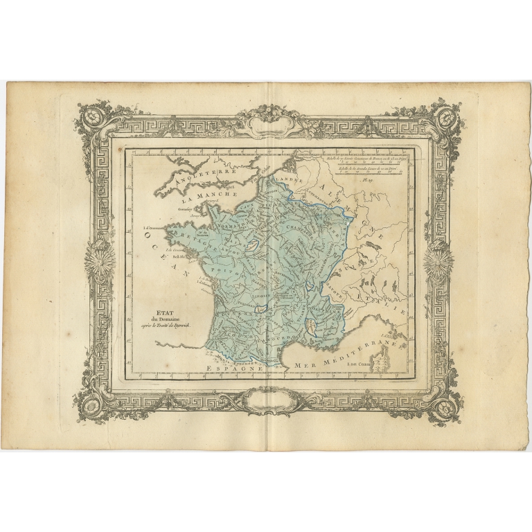 Etat du Domaine apès le Traité de Ryswick (..) - Zannoni (1765)