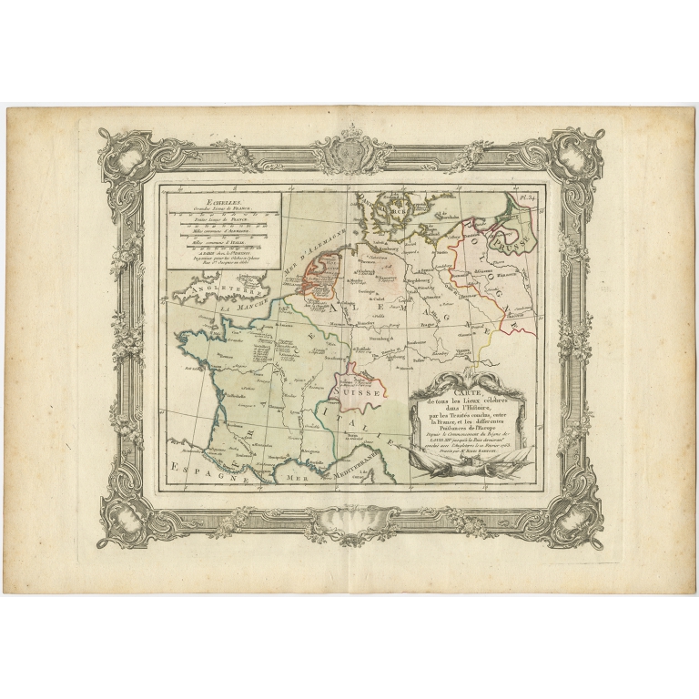 Carte de tous les Lieux (..) - Zannoni (1765)