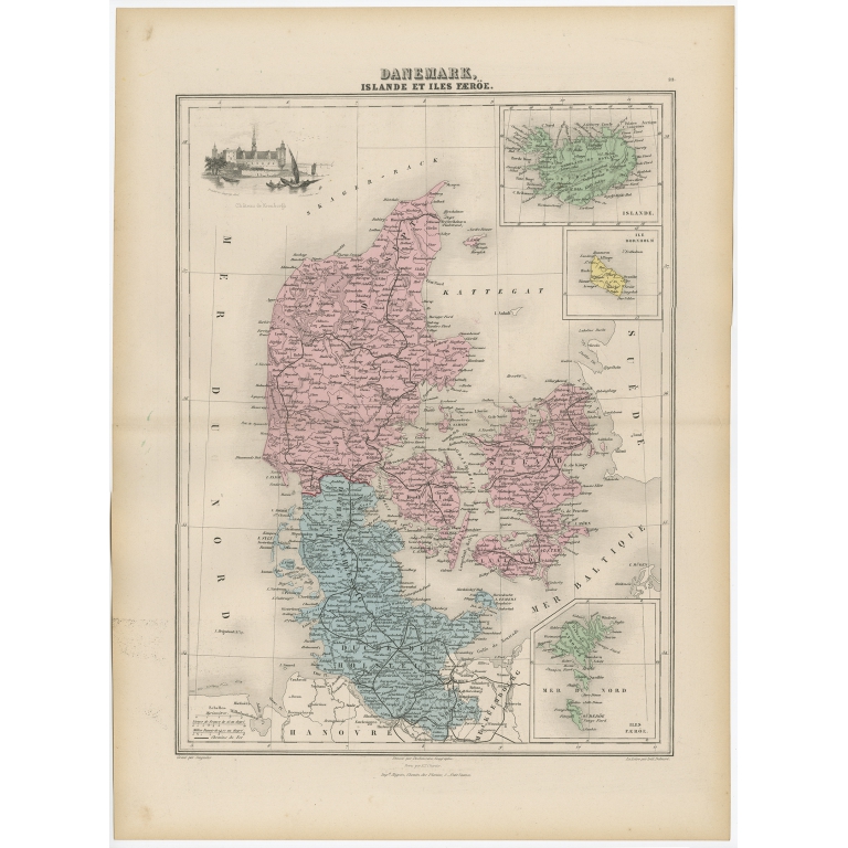 Danemark, Islande et Iles Faeröe - Migeon (1880)