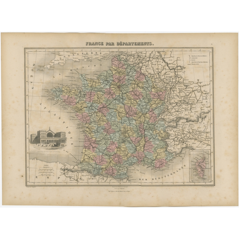 France par Départements - Migeon (1880)