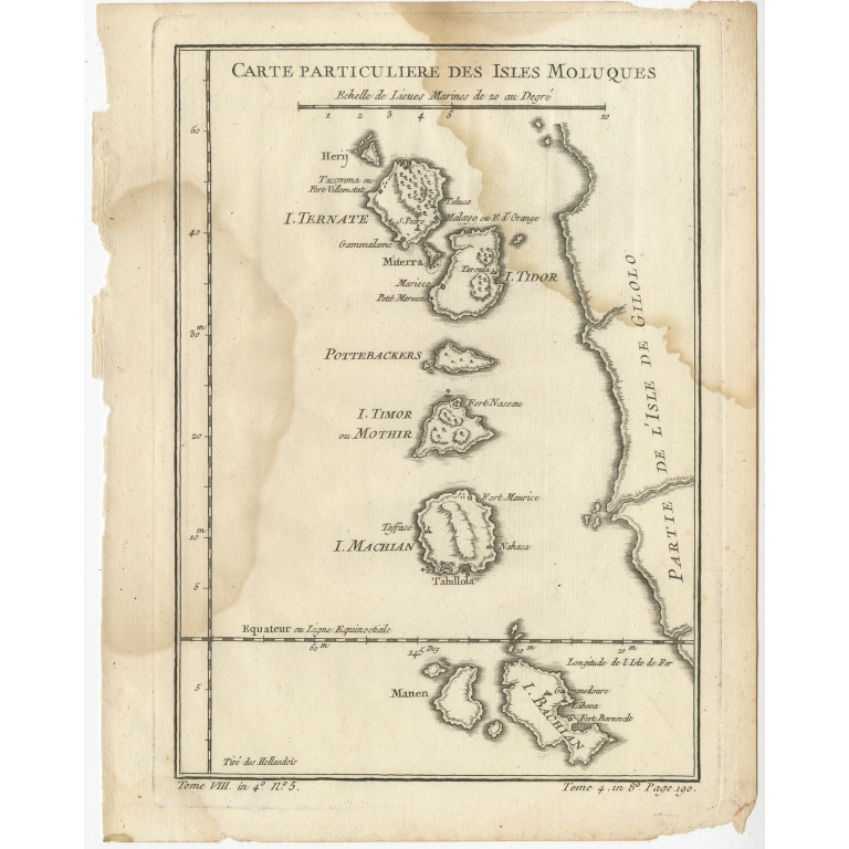 Carte Particuliere des Isles Moluques - Bellin (1760)