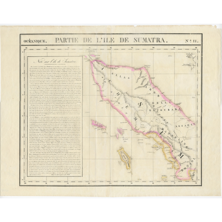 No. 11 Partie de l'Ile de Sumatra - Vandermaelen (c.1825)