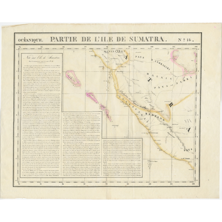 No. 18 Partie de l'Ile de Sumatra - Vandermaelen (c.1825)
