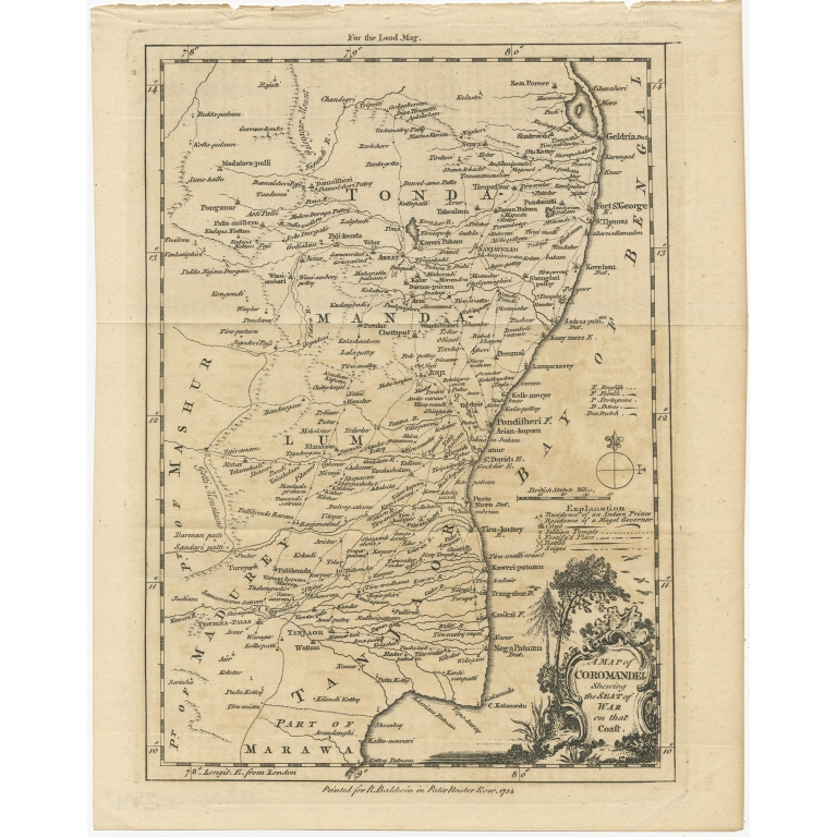 A Map of Coromandel (..) - Anonymous (1754)