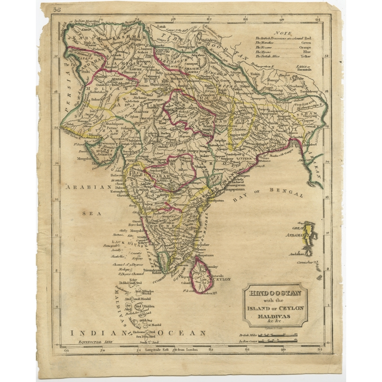 Hindoostan with the Islands of Ceylon (..) - Anonymous (c.1850)