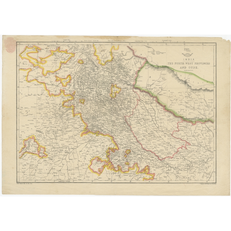 India, The North West Provinces and Oude - Weller (c.1863)