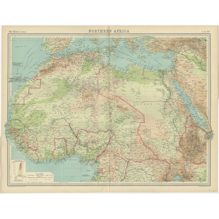 Northern Africa - Bartholomew (1922)