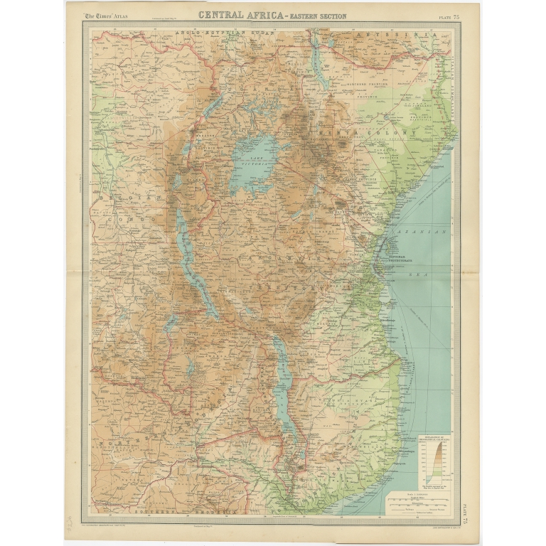 Central Africa - Eastern Section - Bartholomew (1922)