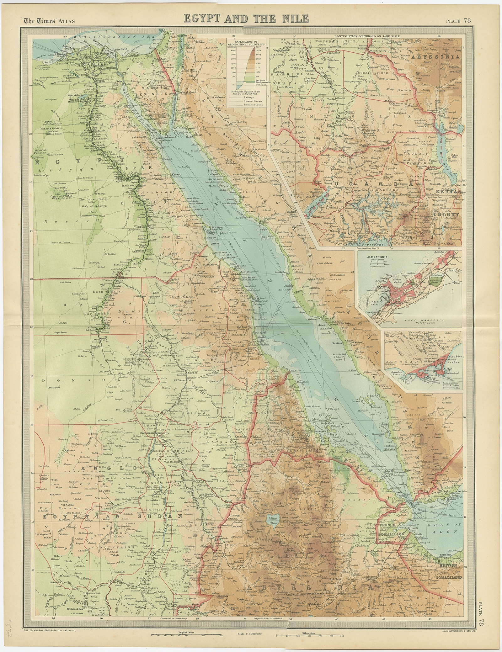ancient nile river map