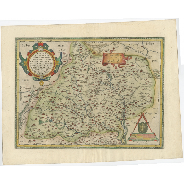 Moraviae quae Olim (..) - Ortelius (1570)