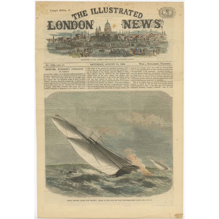 Royal Victoria Yacht Club Regatta - London News (1869)