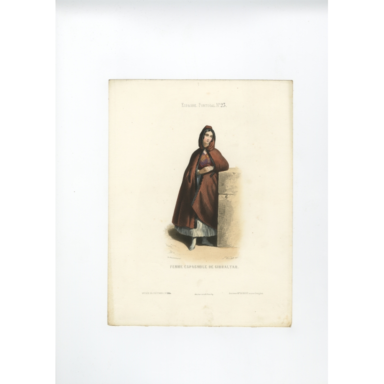 Femme Espagnole de Gibraltar - Aubert (1850)