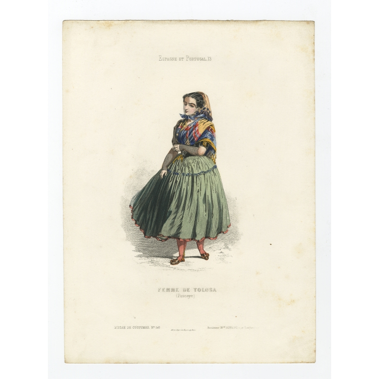 Femme de Tolosa (Biscaye) - Aubert (1850)