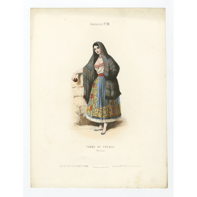 Femme de Puebla - Aubert (1850)