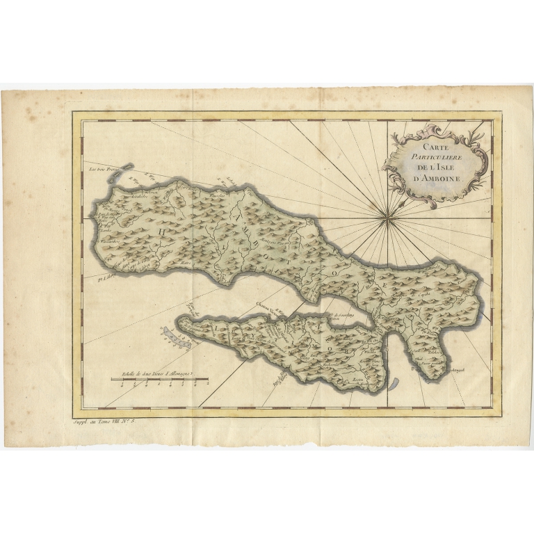 Carte Particuliere de l 'Isle Amboine - Bellin (c.1760)