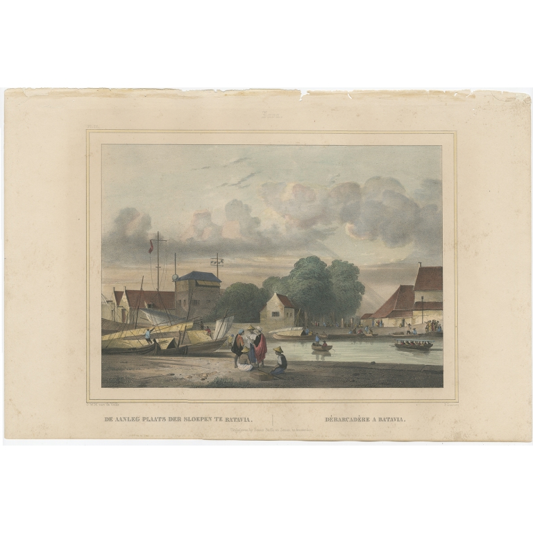 De Aanleg Plaats der sloepen te Batavia - Lauters (1844)