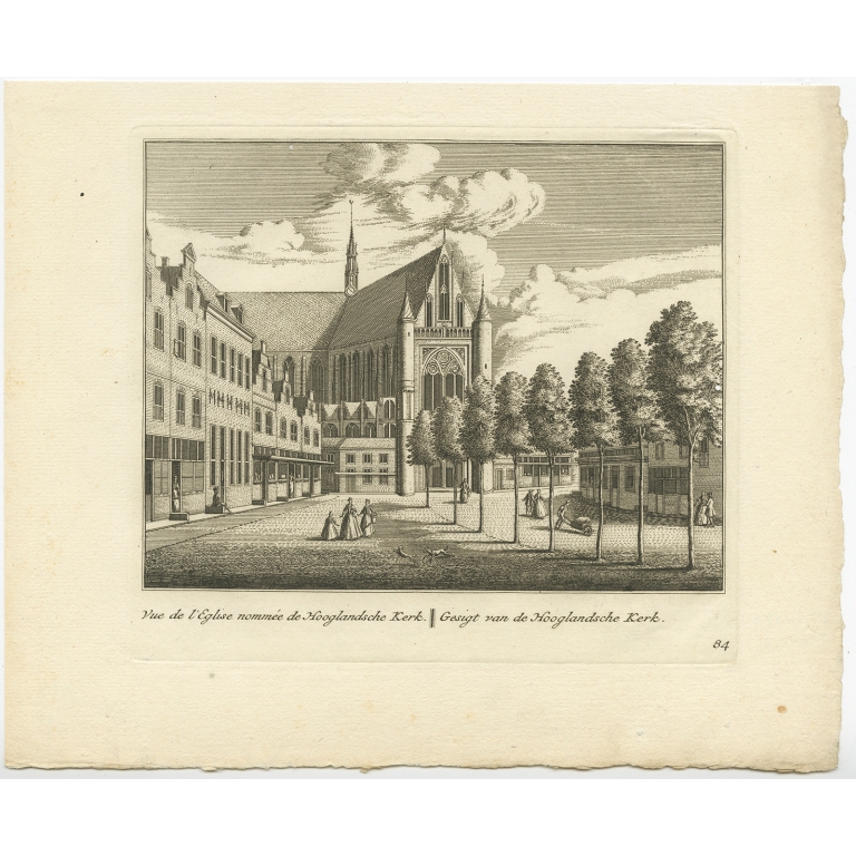 Gesigt van de Hooglandsche Kerk - Anonymous (c.1800)